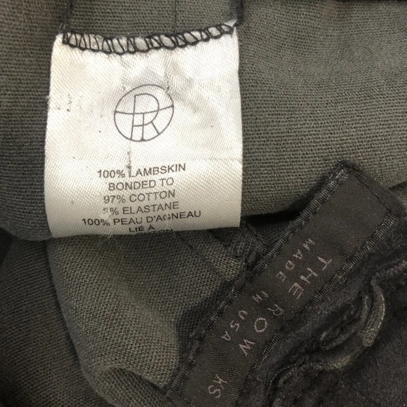 THE ROW LAMBSKIN SUEDE BOOTCUT PANT SIZE XS - Picture 5 of 13